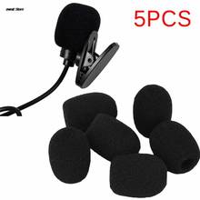 5 pçs telefone fone de ouvido mic capa microfone windshied fone de ouvido espuma substituição microfone capa 2024 - compre barato