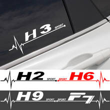 2PCS Car Stickers Side Window Cool Decals For Haval F7 H2 H3 H5 H6 H9 2024 - buy cheap