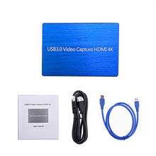 Video Capture Card 4K 60Hz HD USB3.0 HDMI Video Capture 1080P HDMI to USB Dongle Game Live Streaming HDMI Capture for PC PS4 NEW 2024 - buy cheap