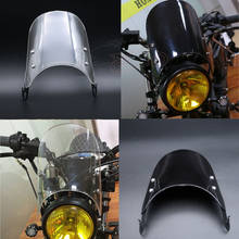 5-7 pulgadas deportivo compacto Retro Cafe Racer parabrisas instrumento del Visor para Sportster Honda Yamaha XJR 1300 Suzuki GSX 1400 real 2024 - compra barato