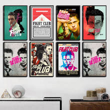 Carteles e impresiones S110, póster de Fight Club, película clásica de Pitt, arte de pared, pintura en lienzo, decoración para sala de estar 2024 - compra barato