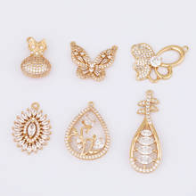 WHSOK 20Pcs Jewelry Accessories/CZ Charms/Earrings Pendant/Butterfly Shapes/DIY Making/Hand Made/Jewelry Findings & Components 2024 - buy cheap