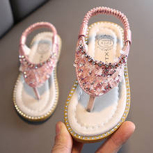 Sandalias de estilo veraniego para niñas pequeñas, zapatos de playa con lazo, zapatillas de princesa para niñas de 2 a 10 años, 2021 2024 - compra barato