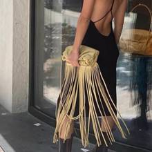 2020 New Fashion Tassel Women Shoulder Bag High Quality Leather Bohemian Handbag Female National Style Fringed Messenger Bag 2024 - buy cheap