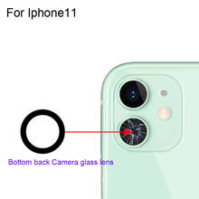 Lente de Cristal para cámara trasera y superior de iPhone, alta calidad, buena prueba, piezas de repuesto, 11 2024 - compra barato