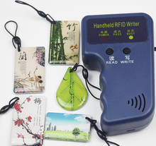 125Khz Handheld RFID Reader Writer ID Keyfob Card  Duplicator Copier + 5pcs Writable T5577 Epoxy Keys 2024 - buy cheap
