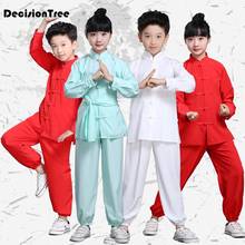 Disfraz chino tradicional de wushu para niños, traje de kung-fu para niños, puesta en escena, uniforme de tai chi, conjuntos de artes marciales, 2021 2024 - compra barato