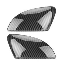 2 piezas para VW Polo 6R 6C 2014-2017 cubierta de espejo lateral tipo alerón tapas de carbono (efecto) para Volkswagen cubierta para espejo retrovisor tapas 2024 - compra barato