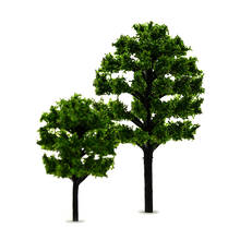 4-8CM 1:100-200 Scale Green Color Model Trees Toys ABS Plastic Model Plants For Diorama Model Architecture Scenery Making Kits 2024 - buy cheap