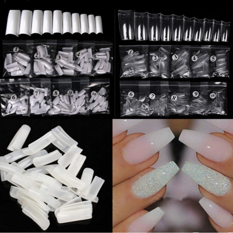 Buy 500pcs Nude White Half Sharp Nail Tips South French Salon Acrylic Nail Art False Nail Tips For Manicure For Salon Tips Build In The Online Store Shop Store At A Price