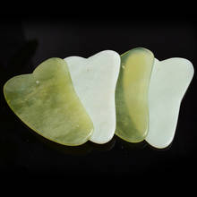 Natural Jade Gua Sha Scraper Board Massage Rose Quartz Jade Guasha Stone For Face Neck Skin Lifting Wrinkle Remover Beauty Care 2024 - buy cheap