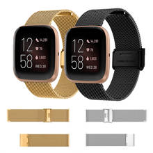 Pulsera de Metal inoxidable para reloj inteligente Fitbit Versa 2 Versa Lite, repuesto de correa de muñeca para Versa 2/1, accesorios 2024 - compra barato