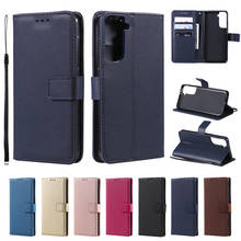 Чехол-бумажник для Samsung Galaxy S21Plus, S21, S20 FE, Note 20 Ultra, S10E, S9, S8, Note 10 Plus, S7 Edge, кожаный 2024 - купить недорого