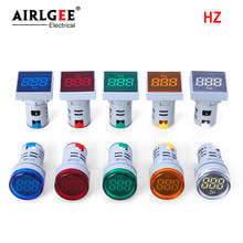 Indicador digital LED CA para Hertz, medidor de frecuencia, rango de AD16-22HZ de 20-75Hz, diámetro de instalación de 22mm, 1 Uds. 2024 - compra barato