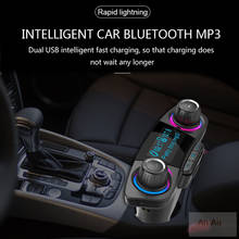 Carro bluetooth kit leitor de música mp3 bluetooth transmissor fm mp3 player modulador mãos-livres carro kit tf carro 2024 - compre barato