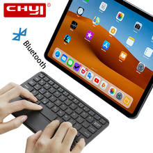 CHYI Touch Bluetooth Keyboard Rechargeble Wireless Keyboard Slim Min Keypad With Touchpad For IPad IOS Android Tablet Laptop PC 2024 - buy cheap