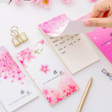 Cute Sakura Block Paper Memo Pad Notepad Stationery Sticky Notes Book To Do Check List School Office Supplies Gift 2024 - buy cheap