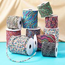 50yards 4mm 6mm Rope Cloth Ethnic Cords Colored Round Cloth Rope Handmade Decorative Cords for DIY Jewelry Making Accessories 2024 - buy cheap