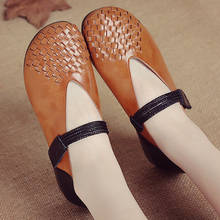 Muyang-sapatos mocassins femininos de couro legítimo, calçado vintage mary jane casual para outono 2024 - compre barato