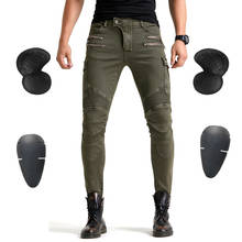 Calça jeans para motocicleta masculina, estilo coreano, anti-queda, reta, para mulheres, motocross, esportes de corrida, 2021 2024 - compre barato