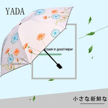YADA-paraguas de flores de diente de león para mujer, sombrilla plegable de princesa, resistente al agua, Parapluie YS200033 2024 - compra barato