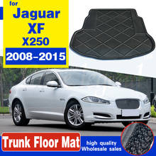 For Jaguar XF X250 2008~2015 Tray Boot Liner Cargo Rear Trunk Cargo Mat Floor Carpet Mud Kick Waterproof Protective Pad 2024 - buy cheap