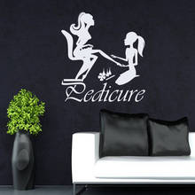 Day Spa Studio Decoration Pedicure Manicurist Wall Sticker Nails Art Pedicure Vinyl Wall Decal Manicure Salon Decoration 2024 - buy cheap