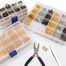 Alloy Accessories Jewelry Findings Set Jewelry Making Tools Copper Wire Open Jump Rings Earring Hook Jewelry Making Supplies Kit 2024 - buy cheap