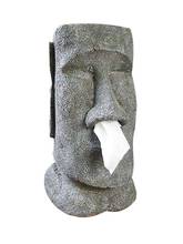 Moai caixa de tecido de retrato com pedra de páscoa, suporte de contêiner tipo sem suporte 2024 - compre barato