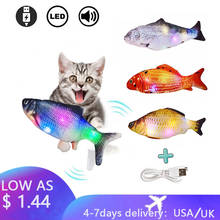 30CM Electronic Pet Cat Toy Electric USB Charging Simulation Fish Toys for Dog Cat Chewing Playing Biting Supplies Dropshiping 2024 - buy cheap