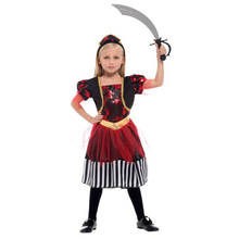 Treasure Island Pirate Costume for Girls Girl Halloween Carnival Party Costumes Cosplay Dress Up 2024 - buy cheap