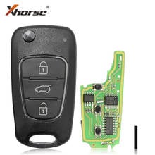 Xhorse VVDI2 XNHY02EN Wireless Remote Key for HYUNDAI Flip 3 Buttons for VVDI Key Tool English Version 10pcs/Lot 2024 - buy cheap