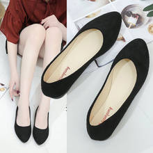 Plus Size 35-42 Women Flats Faux Suede Slip on Flat Shoes Ballet Flats 2020 Slip on Loafers Boat Shoes White Ladies Shoes Female 2024 - buy cheap