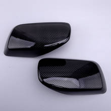 1 Pair Carbon Fiber Style Door Wing Side Rearview Mirror Cover Cap 51167078359 51167078360 Fit For BMW E60 E61 E63 E64 2003-2008 2024 - buy cheap