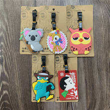 Duck Owl Deer Anime Action Toy Figures Cartoon Products Accessories Luggage Tag Suitcase Unisex Gifts 2024 - buy cheap