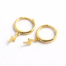 Pendientes de aro redondos de Plata de Ley 925 auténtica para mujer, joyería fina de hip hop, accesorios de joyería de oro de 18k 2024 - compra barato