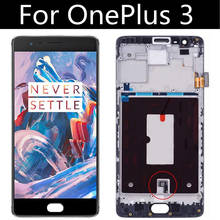 Pantalla LCD OLED de 5,5 pulgadas para Oneplus 3, 3T, A3000, con marco piezas de repuesto digitalizador Asamblea 2024 - compra barato