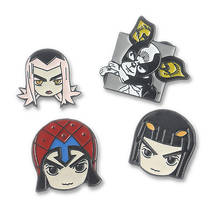 Broches jojos bizar anime, broche de esmalte de aventura, guido névoa profissional do buzz bucartati leon abbacchi iggy joias para presente 2024 - compre barato