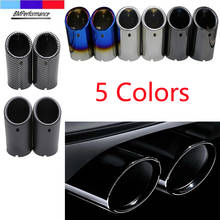 1 Pair Car Exhaust Muffler Stainless Steel Tail Pipe Tip Chrome For BMW E90 E92 325i 328i 3 Series 2006 2007 2008 2009 2010 M 2024 - buy cheap