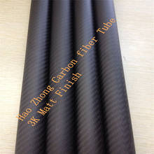 Tubo de fibra de carbono con identificación, tubo 3k de 500MM de largo con 100% de carbono completo de 22x20MM, 2 uds. 2024 - compra barato