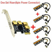 Tarjeta elevadora PCIE 1 a 4 PCI Express USB 3,0, adaptador multiplicador de Puerto 1x a 16x PCIe para minería de Bitcoin BTC 2024 - compra barato