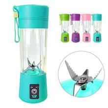 400ml Portable 6 Blades Blender USB Rechargeable Fruit Juice Cup Bottle Mixer Portable Blender Mixer Water Bottle Juicing Cup 2024 - buy cheap