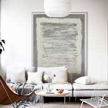 Handmade Abstract Painting Acrylic Large Wall Art Canvas Art Living Room Decor Minimalist Modern Wall Art Gray Painting 2024 - buy cheap
