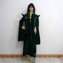 High Quality Professor Minerva McGonagall Cosplay Costume Dress with Green Cape Velvet Role Play Cloak Halloween Carnival 2024 - buy cheap