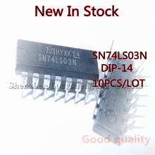 10PCS/LOT NEW SN74LS03N 74LS03 DIP-14 Gate/Inverter IC  In Stock 2024 - buy cheap