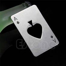 Soda Beer Cap Men's Gift Playing Card Ace of Spades Poker Bar Tool Bottle Opener  YY56 2024 - buy cheap
