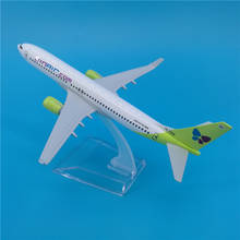 1/400 scale 16CM Boeing B737 Jin Air airlines airplane aviation model toys aircraft diecast plastic Alloy face gift for children 2024 - buy cheap