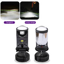 2 lâmpadas led canbus de farol alto/baixo, h4, mini lente de projetor, lâmpada chinesa, 20000lm, kit de conversão de farol de carro, 90w/par, 12v, 24v, 6000k 2024 - compre barato