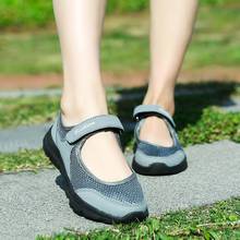 Zapatos Deportivos ligeros para mujer, zapatillas deportivas de talla grande, para correr, color gris oscuro, B-489 2024 - compra barato