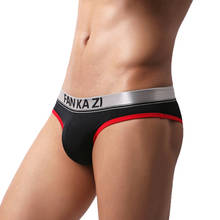 Sexy Mens Underwear Briefs Shorts Patchwork Panties Breathable Low Waist Pouch Underpants Male Briefs Bikini Cueca Calzoncillos 2024 - buy cheap